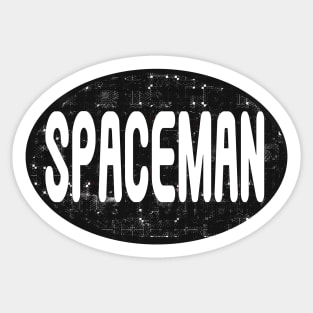 Planet X Spaceman Logo Science Fiction Sci fi Sticker